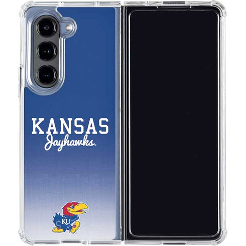 University of Kansas Jayhawks Galaxy Z Fold5 5G Clear Case