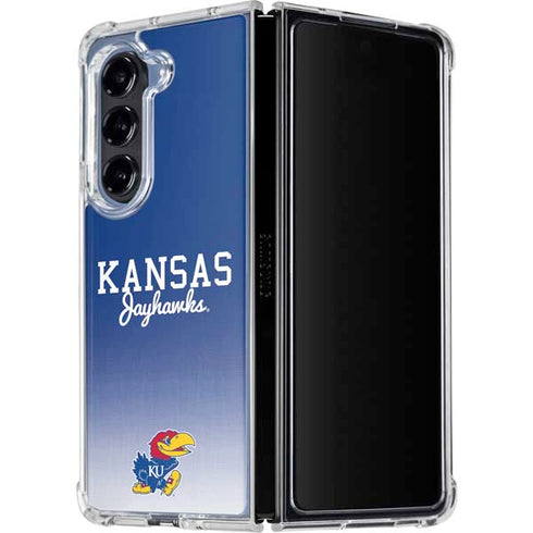 University of Kansas Jayhawks Galaxy Z Fold5 5G Clear Case