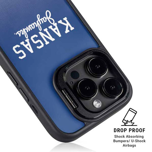 University of Kansas Jayhawks iPhone 14 Pro Max Kickstand Case