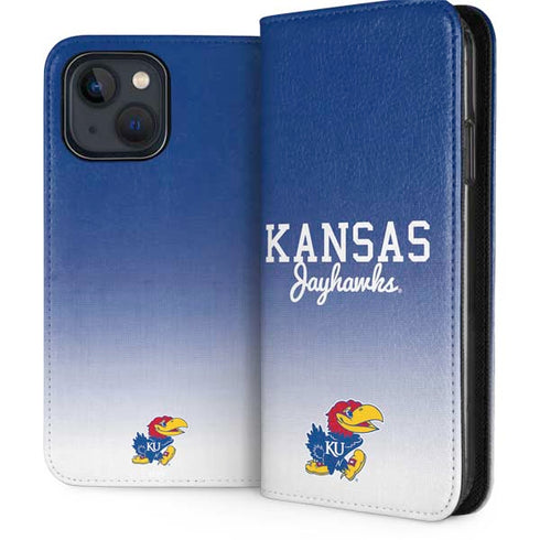 University of Kansas Jayhawks iPhone 15 Plus Folio Case