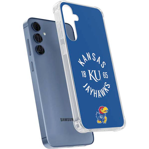 University of Kansas Jayhawks KY 1865 Galaxy A55 5G Clear Case