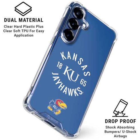 University of Kansas Jayhawks KY 1865 Galaxy S25 Plus Clear Case