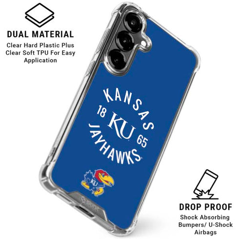 University of Kansas Jayhawks KY 1865 Galaxy S26 Plus Clear Case