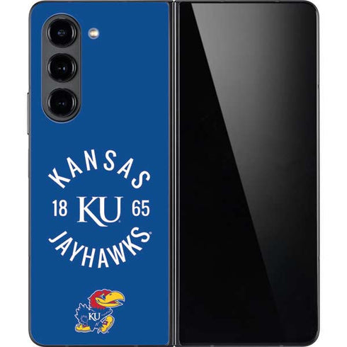 University of Kansas Jayhawks KY 1865 Galaxy Z Fold5 5G Skin
