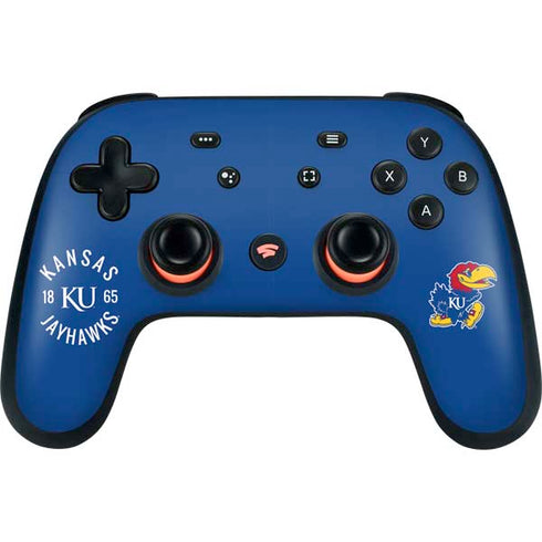 University of Kansas Jayhawks KY 1865 Google Stadia Controller Skin