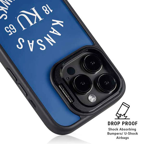 University of Kansas Jayhawks KY 1865 iPhone 14 Pro Kickstand Case