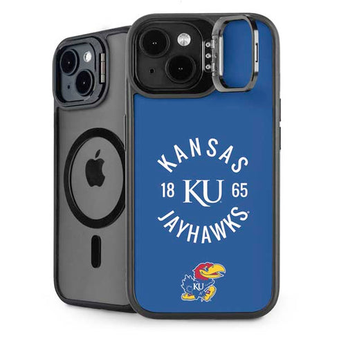 University of Kansas Jayhawks KY 1865 iPhone 15 Plus Kickstand Case