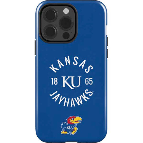 University of Kansas Jayhawks KY 1865 iPhone 15 Pro Impact Case