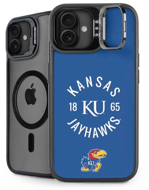 University of Kansas Jayhawks KY 1865 iPhone 16 Kickstand Case