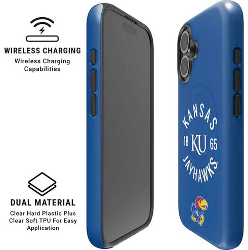 University of Kansas Jayhawks KY 1865 iPhone 16 Magsafe Impact Case
