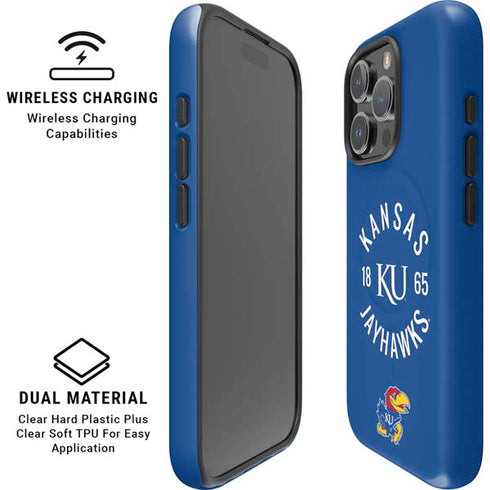 University of Kansas Jayhawks KY 1865 iPhone 16 Pro Magsafe Impact Case