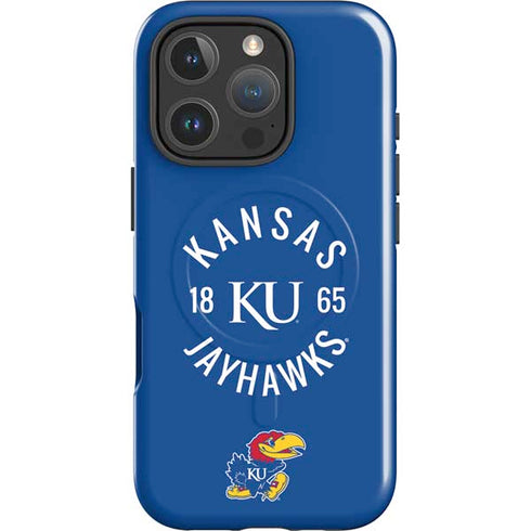University of Kansas Jayhawks KY 1865 iPhone 16 Pro Max Magsafe Impact Case