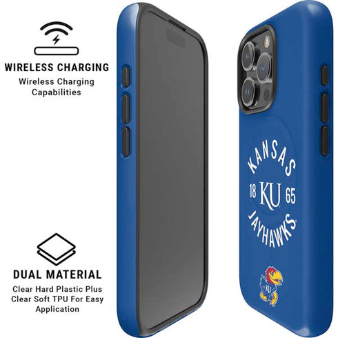 University of Kansas Jayhawks KY 1865 iPhone 16 Pro Max Magsafe Impact Case
