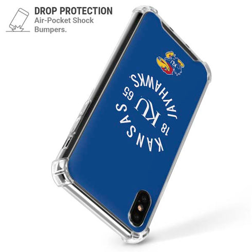 University of Kansas Jayhawks KY 1865 iPhone X/XS Clear Case