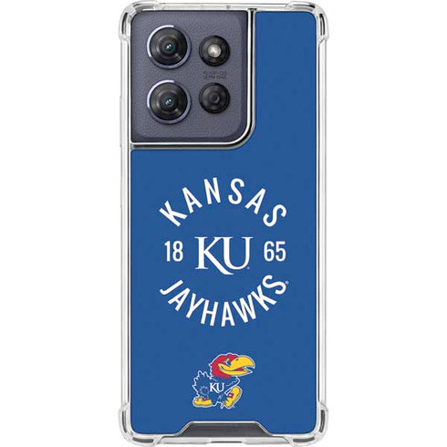 University of Kansas Jayhawks KY 1865 Moto G 5G (2025) Clear Case