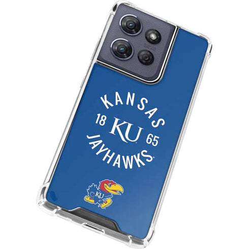 University of Kansas Jayhawks KY 1865 Moto G 5G (2025) Clear Case