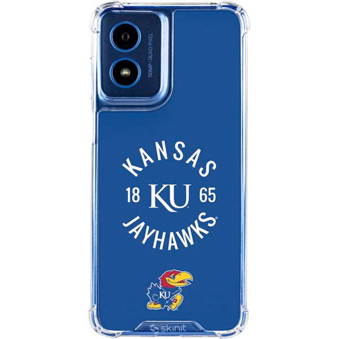 University of Kansas Jayhawks KY 1865 Moto G 5G (2024) Clear Case