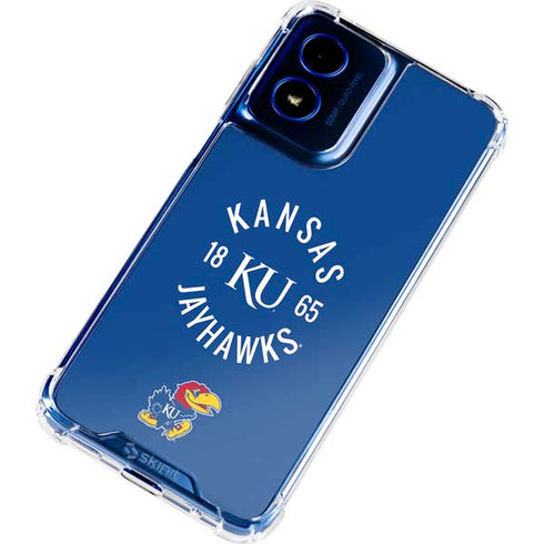 University of Kansas Jayhawks KY 1865 Moto G 5G (2024) Clear Case