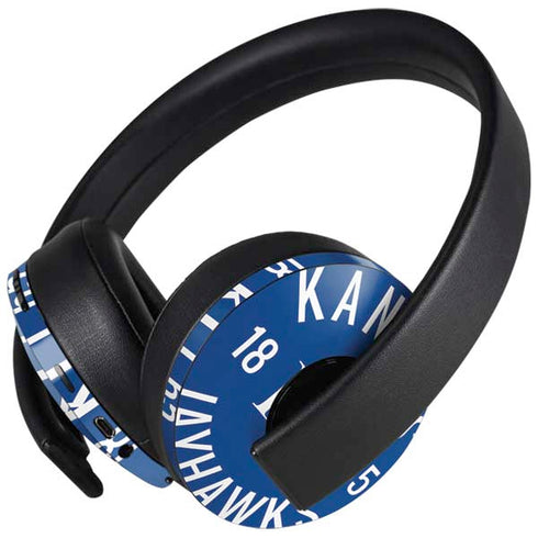 University of Kansas Jayhawks KY 1865 PlayStation 4 Gold Wireless Headset Skin