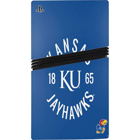 University of Kansas Jayhawks KY 1865 PS5 Pro Disk Console Skin