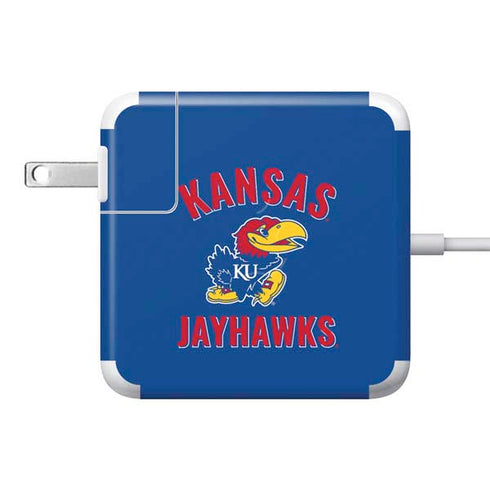 University of Kansas Jayhawks Mascot 85W Power Adapter (15 and 17 inch MacBook Pro Charger) Skin