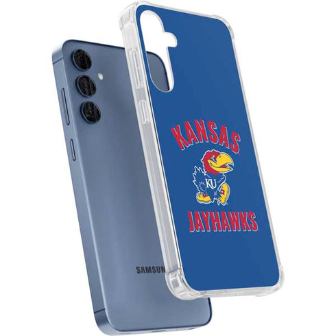 University of Kansas Jayhawks Mascot Galaxy A55 5G Clear Case