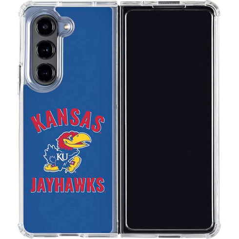 University of Kansas Jayhawks Mascot Galaxy Z Fold5 5G Clear Case