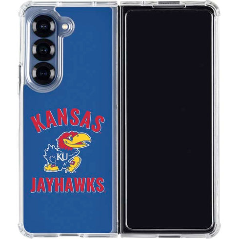 University of Kansas Jayhawks Mascot Galaxy Z Fold6 Clear Case