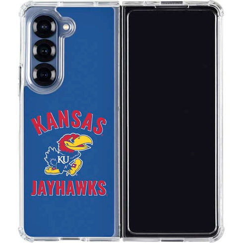 University of Kansas Jayhawks Mascot Galaxy Z Fold7 Clear Case