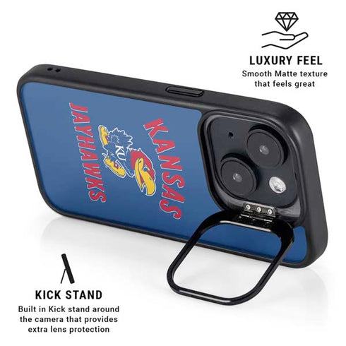 University of Kansas Jayhawks Mascot iPhone 14 Kickstand Case