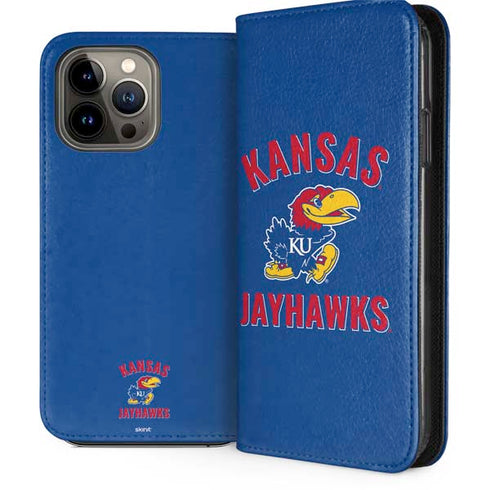 University of Kansas Jayhawks Mascot iPhone 14 Pro Max Folio Case