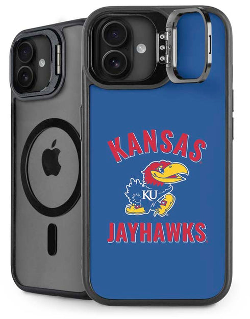 University of Kansas Jayhawks Mascot iPhone 16 Plus Kickstand Case