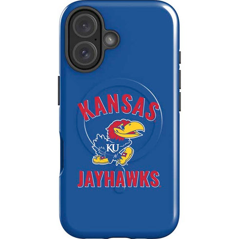 University of Kansas Jayhawks Mascot iPhone 16 Plus Magsafe Impact Case