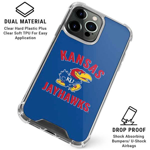 University of Kansas Jayhawks Mascot iPhone 16 Pro Max Clear Case