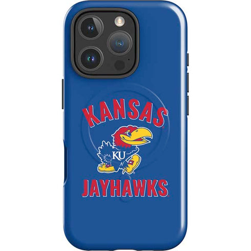 University of Kansas Jayhawks Mascot iPhone 16 Pro Max Magsafe Impact Case