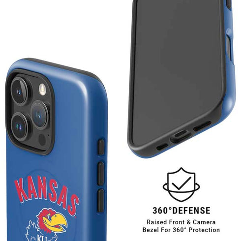 University of Kansas Jayhawks Mascot iPhone 16 Pro Max Magsafe Impact Case