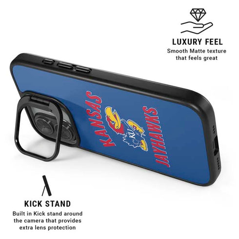 University of Kansas Jayhawks Mascot iPhone 17 Kickstand Case