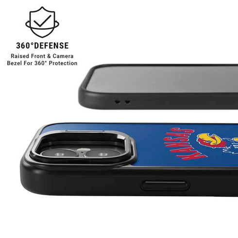 University of Kansas Jayhawks Mascot iPhone 17 Kickstand Case
