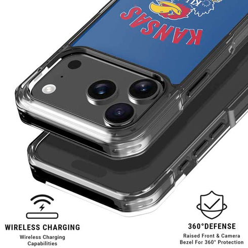 University of Kansas Jayhawks Mascot iPhone 17 Pro Max Clear Case