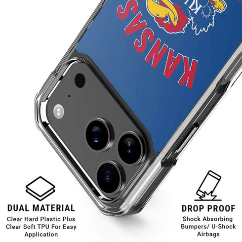 University of Kansas Jayhawks Mascot iPhone 17 Pro Max Clear Case