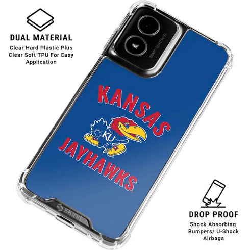 University of Kansas Jayhawks Mascot Moto G Power 5G (2024) Clear Case