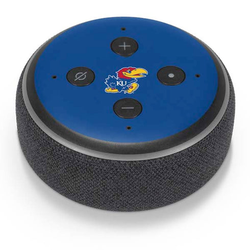 University of Kansas Jayhawks Mascot Outline Amazon Echo Dot Skin