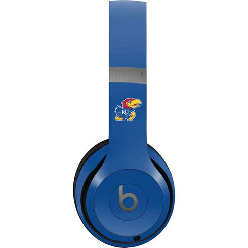 University of Kansas Jayhawks Mascot Outline Beats Solo 4 Wireless Headphones Skin