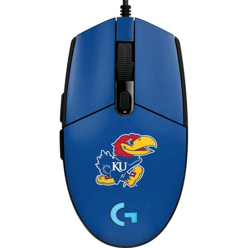 University of Kansas Jayhawks Mascot Outline G203 Prodigy RGB Wired Gaming Mouse Skin