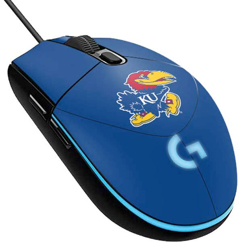University of Kansas Jayhawks Mascot Outline G203 Prodigy RGB Wired Gaming Mouse Skin