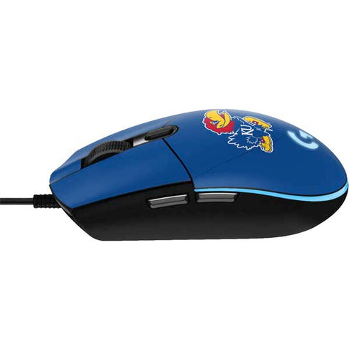 University of Kansas Jayhawks Mascot Outline G203 Prodigy RGB Wired Gaming Mouse Skin