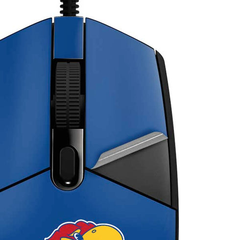 University of Kansas Jayhawks Mascot Outline G203 Prodigy RGB Wired Gaming Mouse Skin
