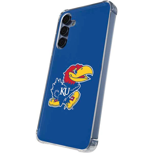 University of Kansas Jayhawks Mascot Outline Galaxy A55 5G Clear Case