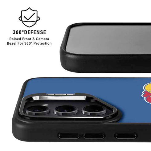 University of Kansas Jayhawks Mascot Outline Galaxy S25 Kickstand Case