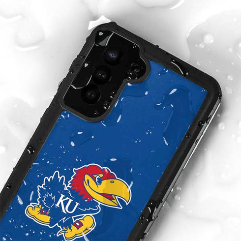 University of Kansas Jayhawks Mascot Outline Galaxy S24 Plus Waterproof Case